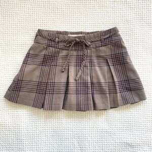 Hollister Plaid Pleated Mini Skort XS